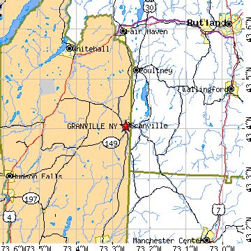 map of granville ny.